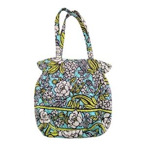 Vera Bradley Island Blooms Sweet Pleat Tote Shoulder Bag Quilted Retired‎